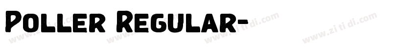 Poller Regular字体转换